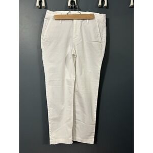 NWT LOFT The Monroe Slim Chino White Pants Size 2